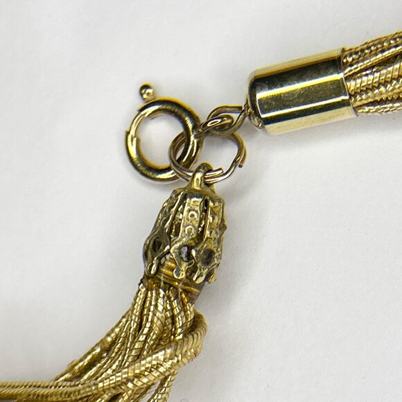 Robert Rose Faux Gold Cross Necklace Oval Stone Heart Multi Strands‎ Length 14" - Picture 11 of 14